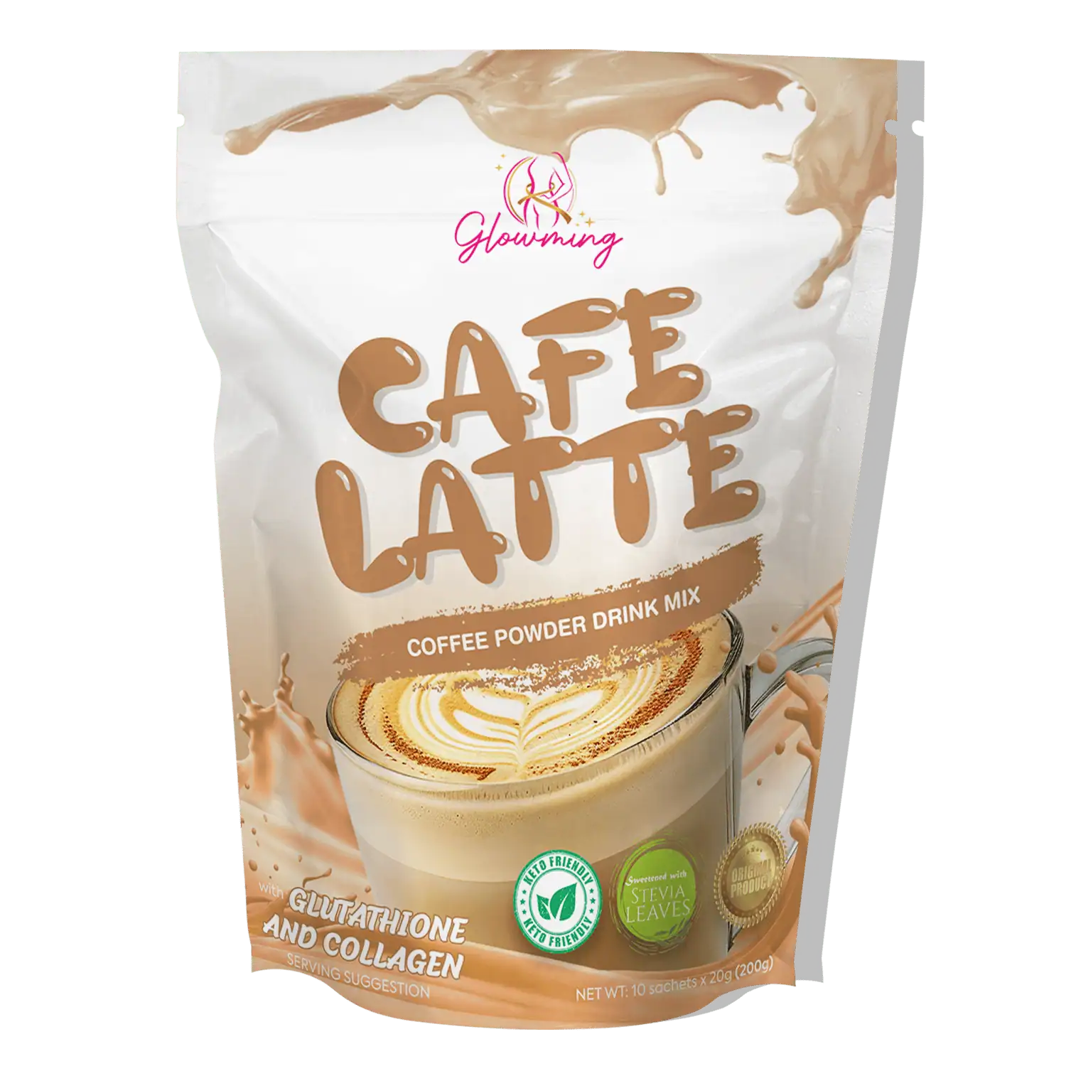 Glowming Café Latte Coffee Powder Drink Glowming Café Latte Coffee Powder Drink