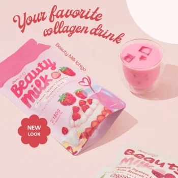 Dear Face Beauty Milk Premium Japanese Strawberry Glutathione Drink