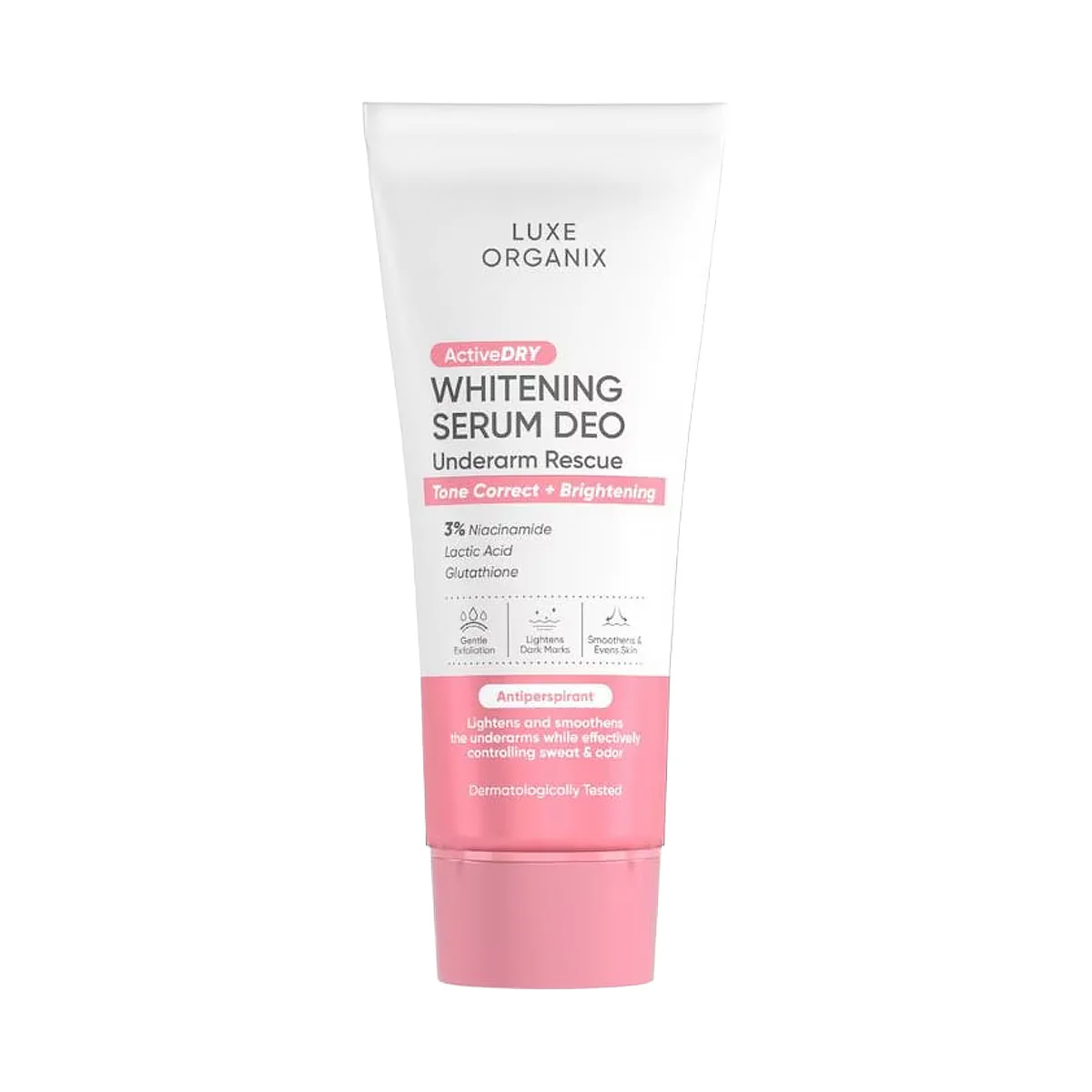 Luxe Organix Active Dry Whitening Serum Deo Underarm Rescue (1) Luxe Organix Active Dry Whitening Serum Deo Underarm Rescue 50g - Image 1