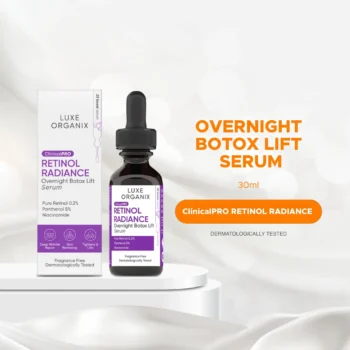 Luxe Organix Retinol Radiance Overnight Botox Lift Serum