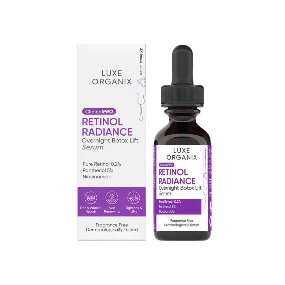 Luxe Organix Retinol Radiance Overnight Botox Lift Serum Luxe Organix Retinol Radiance Overnight Botox Lift Serum