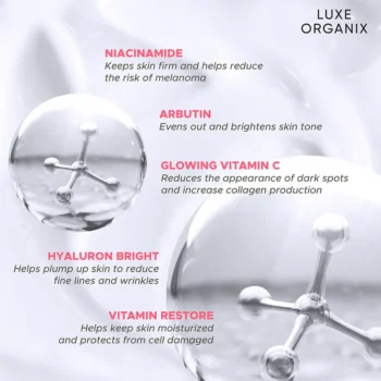 Luxe Organix Niacinamide + Arbutin Healthy Light Whitening Serum
