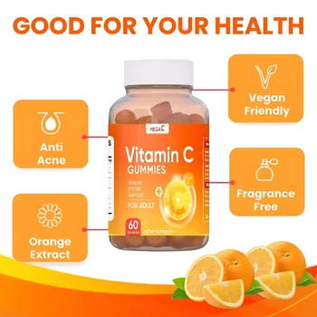 Mega C Vitamin C Gummies – Adult Immune Support Supplement