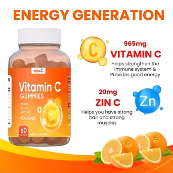 Mega C Vitamin C Gummies – Adult Immune Support Supplement