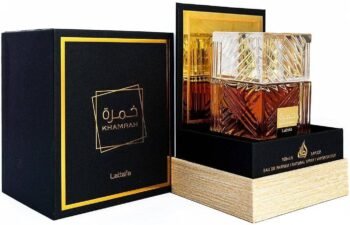 Lattafa Khamrah Unisex Eau de Parfum Spray – 3.4 oz(BLACK)