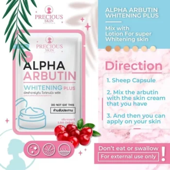 Precious Skin Alpha Arbutin Whitening 3 Plus Capsules - 2.5g × 10 Cap - Image 3
