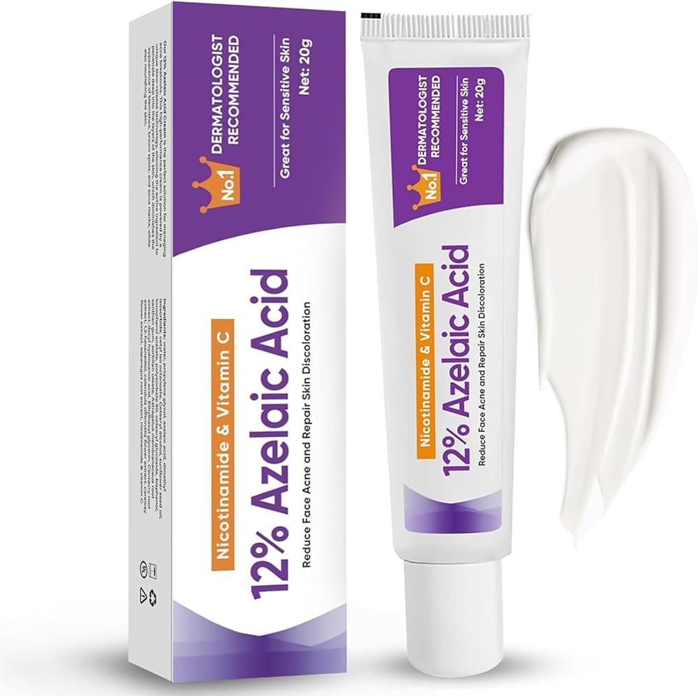 61EiPScdDPL._AC_UF1000,1000_QL80_ 12% Azelaic Acid Booster + Hyaluronic Acid & Niacinamide Serum – Pore Cleansing & Blemish Control Facial Cream - Image 1