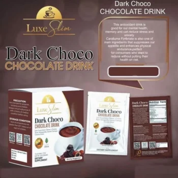 Luxe Beauty Dark Choco Chocolate Drink – 210g - Image 3