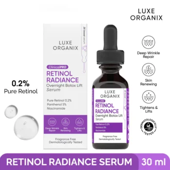Luxe Organix Retinol Radiance Overnight Botox Lift Serum – 30ml - Image 2