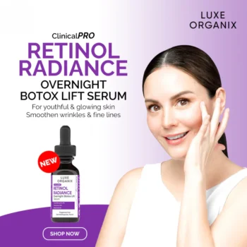 Luxe Organix Retinol Radiance Overnight Botox Lift Serum – 30ml - Image 3