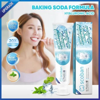 Scoban Teeth Whitening Toothpaste With Baking Soda – 200g - Image 4