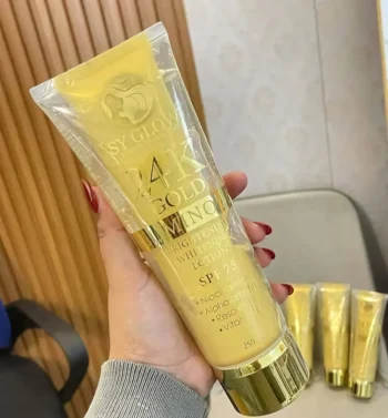 SY Glow Whitening Beauty – 24K Gold Luminous Lotion SPF 75 (250ml) - Image 3