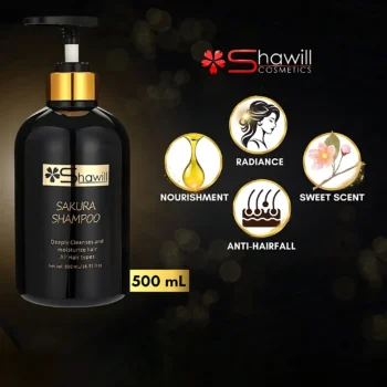 Shawill Sakura Shampoo – Deep Cleansing & Moisturizing for All Hair Types (500ml) - Image 6