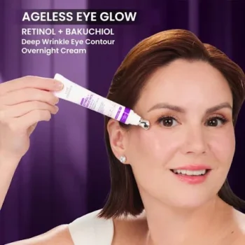 LUXE ORGANIX Advanced Retinol + Bakuchiol Deep Wrinkle Eye Contour Overnight Cream - Image 4
