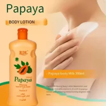 RDL Papaya Whitening Body Lotion + Vitamin E - 600ml - Image 4