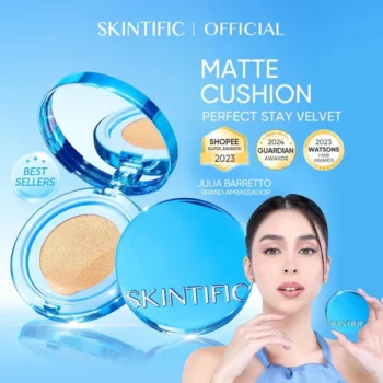 SKINTIFIC Perfect Stay Velvet Matte Cushion – Oil Control - Image 3
