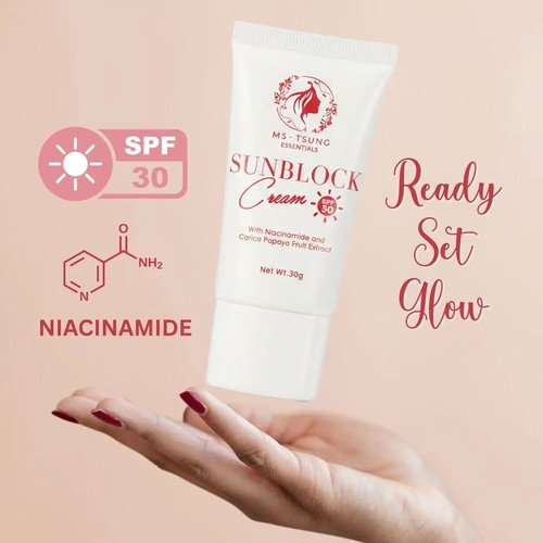 file (2) MS TSUNG ESSENTAIL SUNBLOCK CREAM SPF30- 30g - Image 1