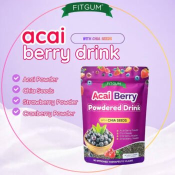 Fitgum Acai Berry Diet Drink & Chia Seeds - Image 3