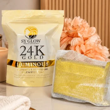 SY Glow 24K Gold Luxurious Whitening & Brightening Face & Body Soap 125g - Image 2